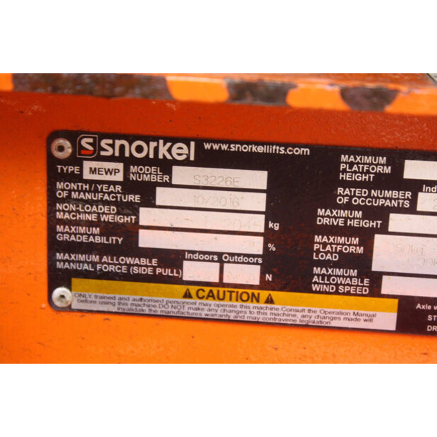 2016 Snorkel S3226E-41343490