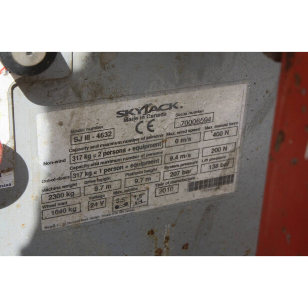 2010 SkyJack SJIII-4632-41343540