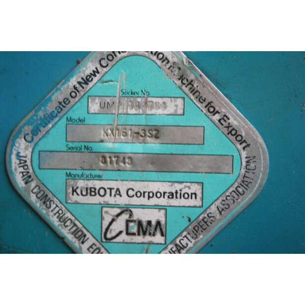 2014 KUBOTA KX161-3SZ-41343588