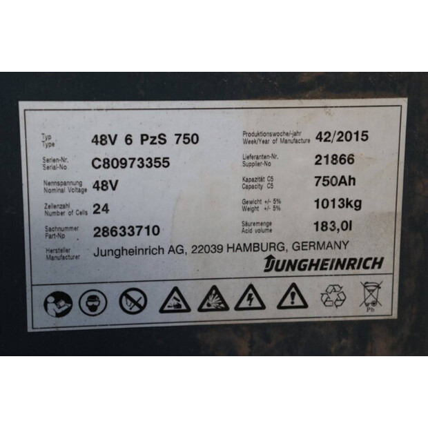 2016 Jungheinrich EFG 216-41343740