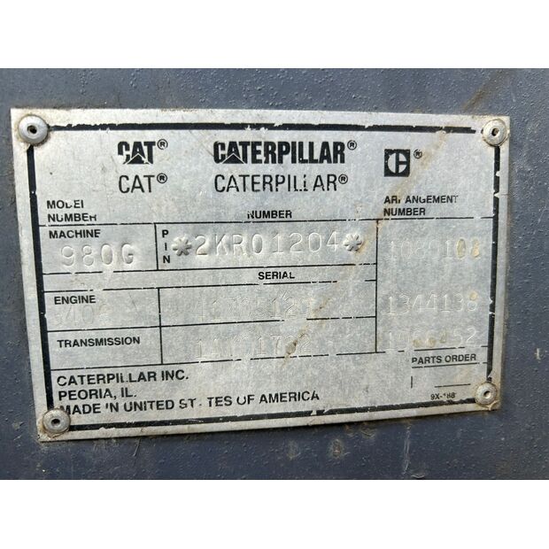 1997 Caterpillar 980G-41356287