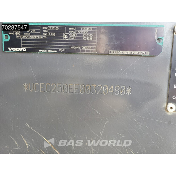 2015 فولفو EC250EL-41356963