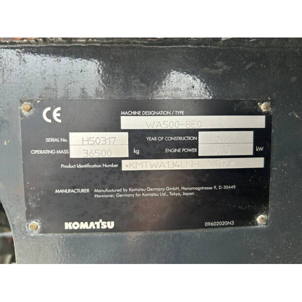 2022 Komatsu WA500-8EO-41357980
