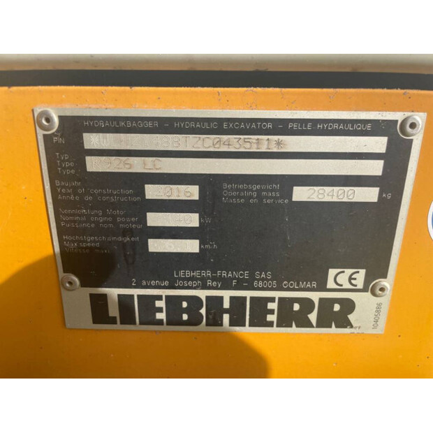 2016 Liebherr R926LC-41358986