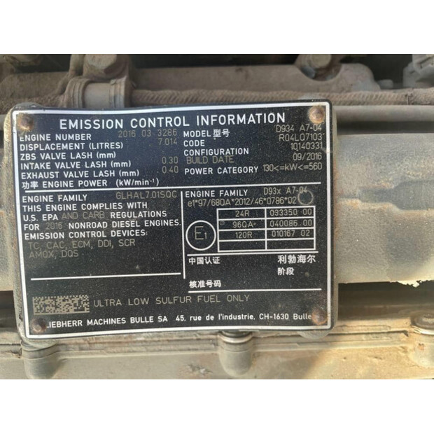 2016 Liebherr R926LC-41358991