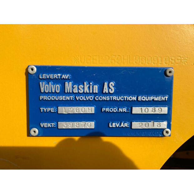 2018 Volvo L260H-41359477