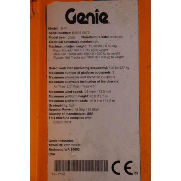 2005 Genie S-45-41359583