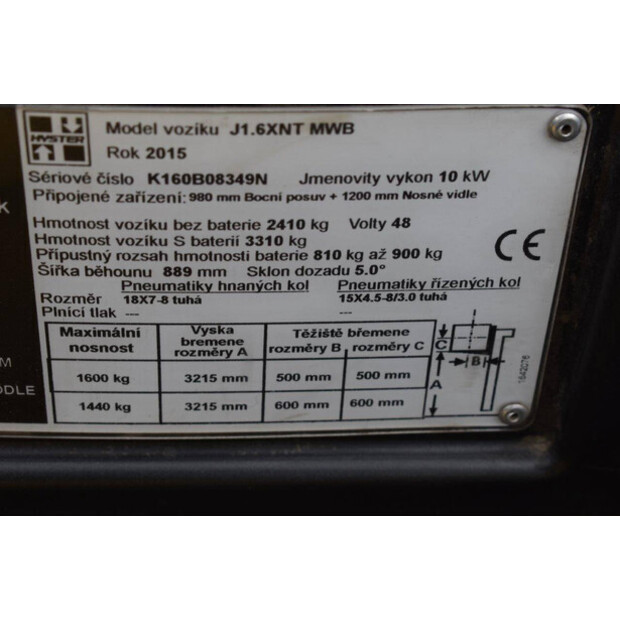 2015 Hyster J1.6XNT-41360038