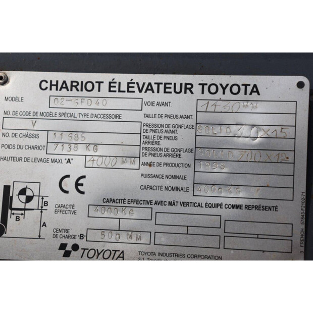 1998 Toyota 02-6FD40-41361124
