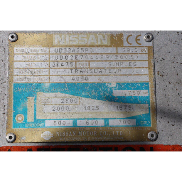 2005 NISSAN UD02A25PQ-41362781