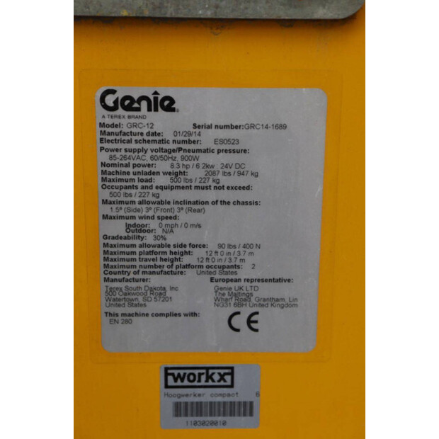 2014 Genie GRC12-41378853