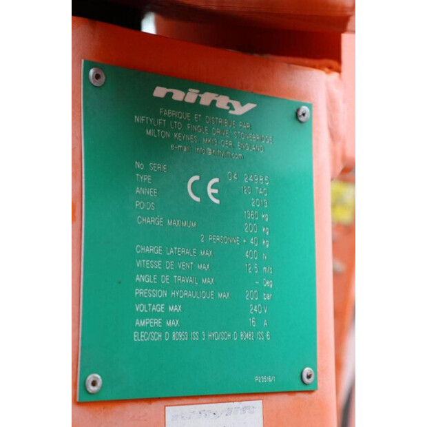 2013 Niftylift 120TAC-41379534