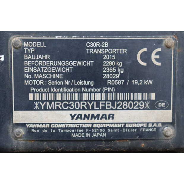 2015 YANMAR C30R-2B-41380685