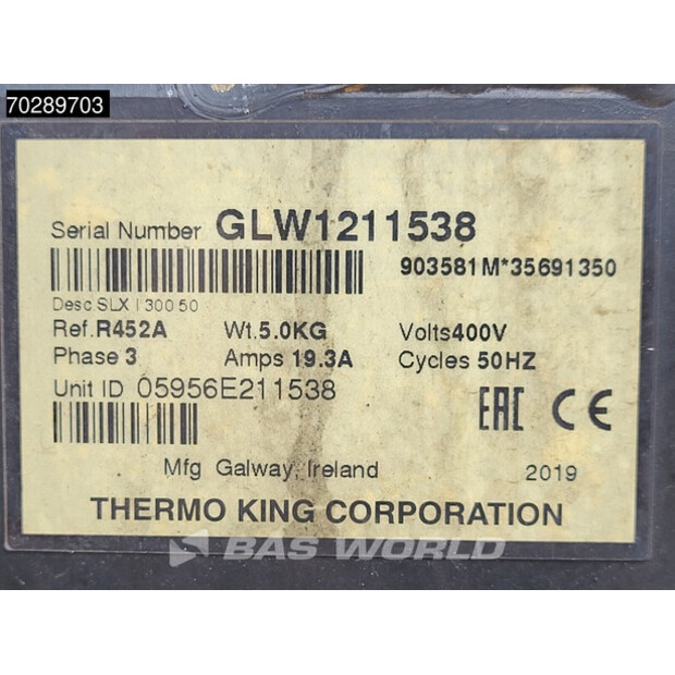 2019 Chereau Thermo King SLXi 300-41396344