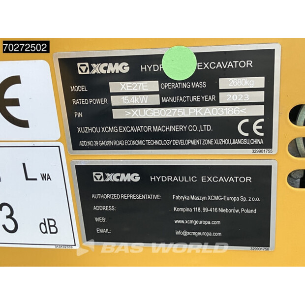 2023 XCMG XE27E-41402738