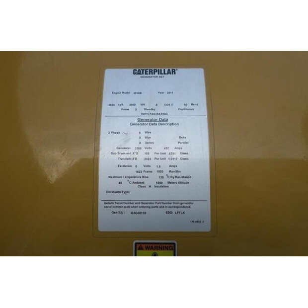 2011 كاتربيلر 3516B-41435941