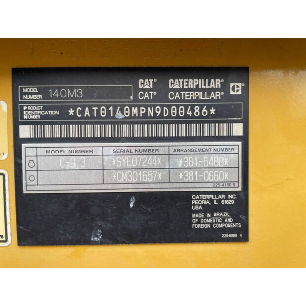2015 Caterpillar 140M3-41436918