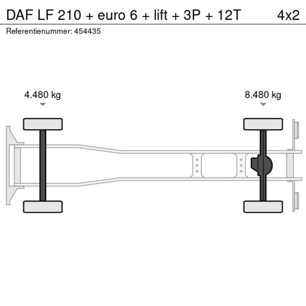 2016 DAF LF 210-41451731