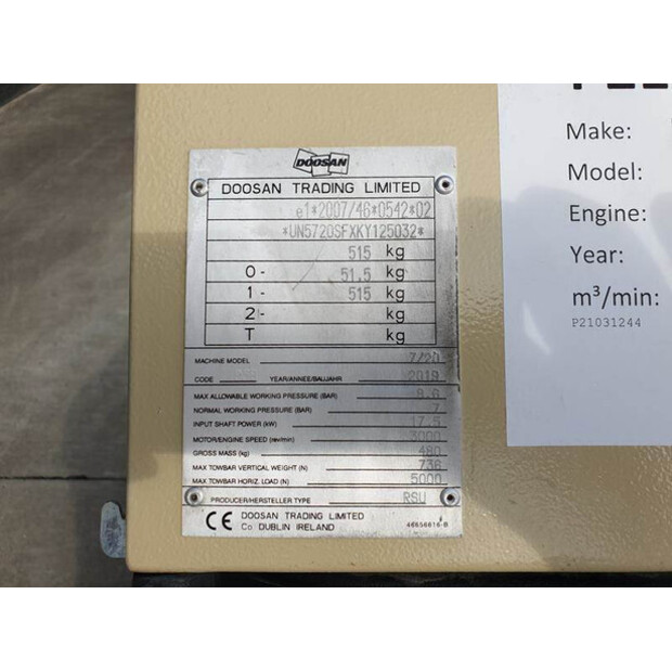 2019 Doosan 7/20-41480216