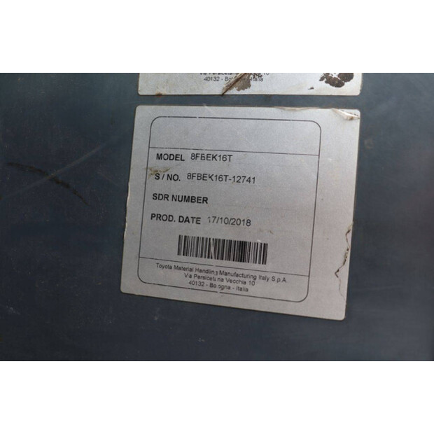 2018 Toyota 8FBEK16T-41482289