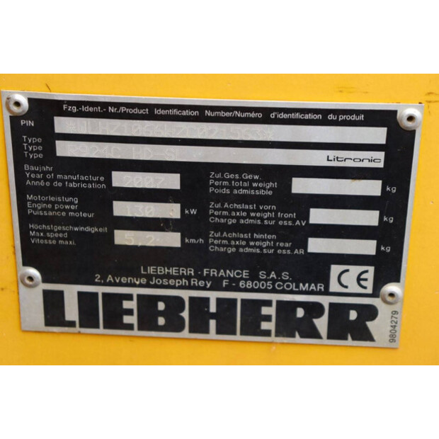 2007 Liebherr R924C HD-SL-41484213