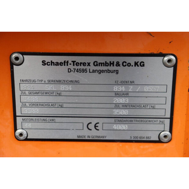 2003 SCHAEFF SKL 834-41484363