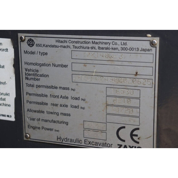 2009 Hitachi ZX140W-3-41485532
