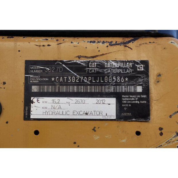 2012 Caterpillar 302.7D-41485610