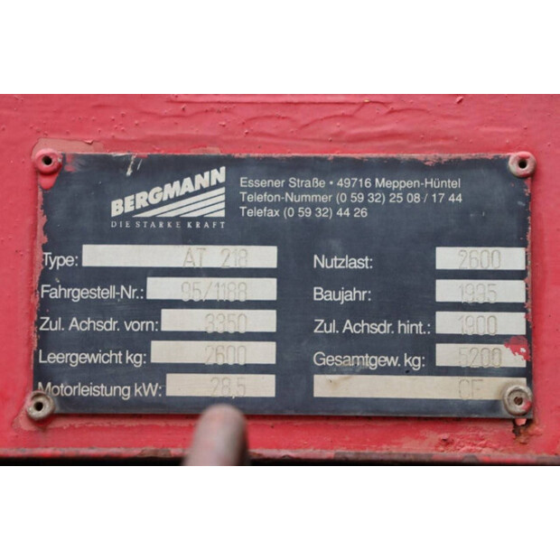 1995 Bergmann AT 218-41485741