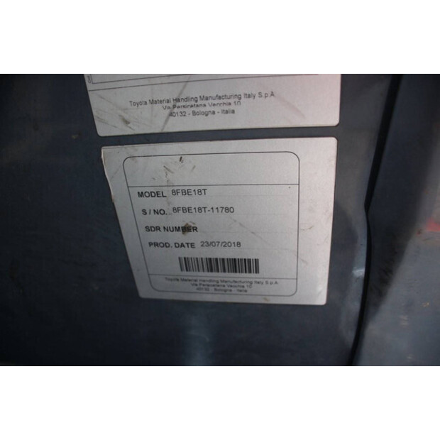 2018 Toyota 8FBE18T-41487089