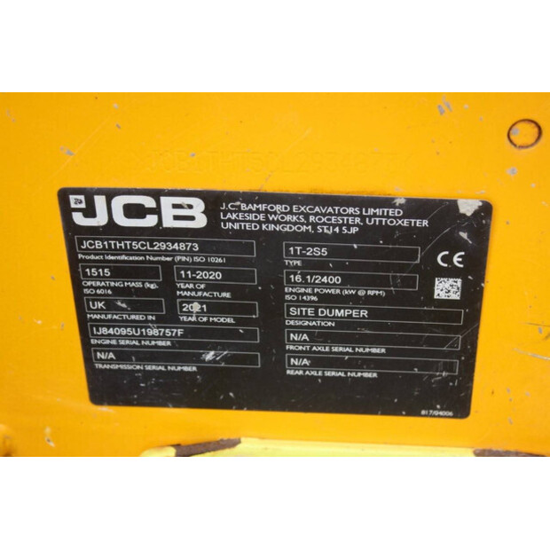2020 JCB 1T-2S5-41488480