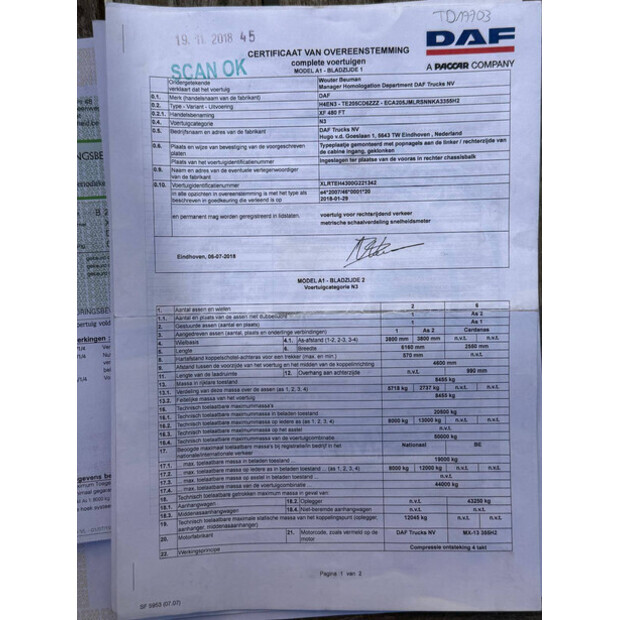 DAF XF106-41488538
