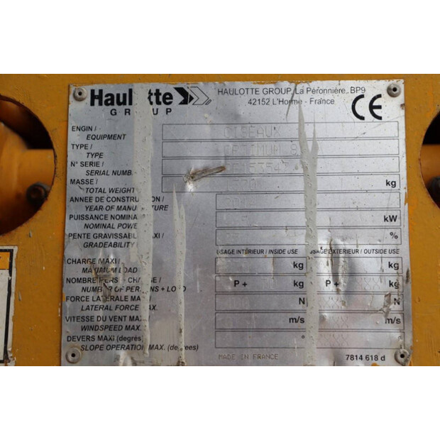 2014 Haulotte Ciseaux Optimum 8-41489169