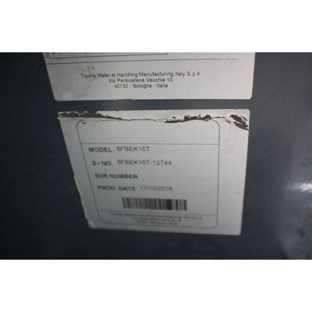 2018 Toyota 8FBEK16T-41489368