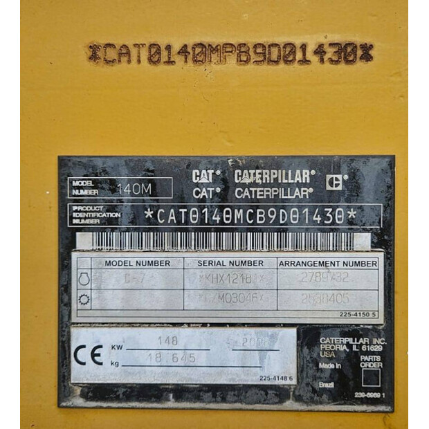 2008 Caterpillar 140M-41502752