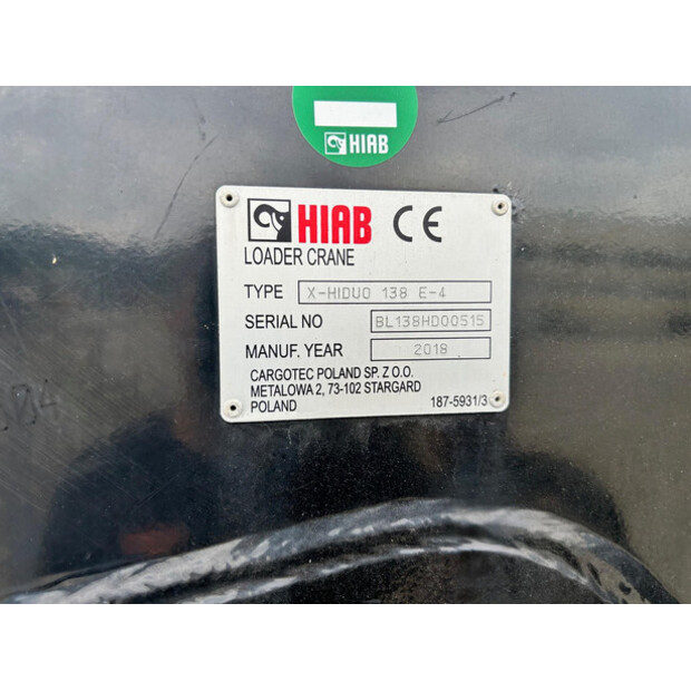 2018 HIAB X-HIDUO 138 E-4-41504011