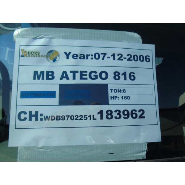 2006 Mercedes-Benz ATEGO 816-41504300
