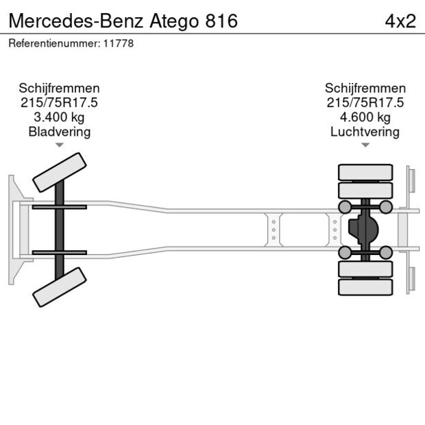 2017 Mercedes-Benz ATEGO 816-41504348