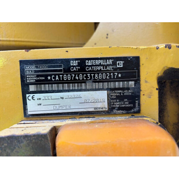 2019 كاتربيلر 740GC-41507110