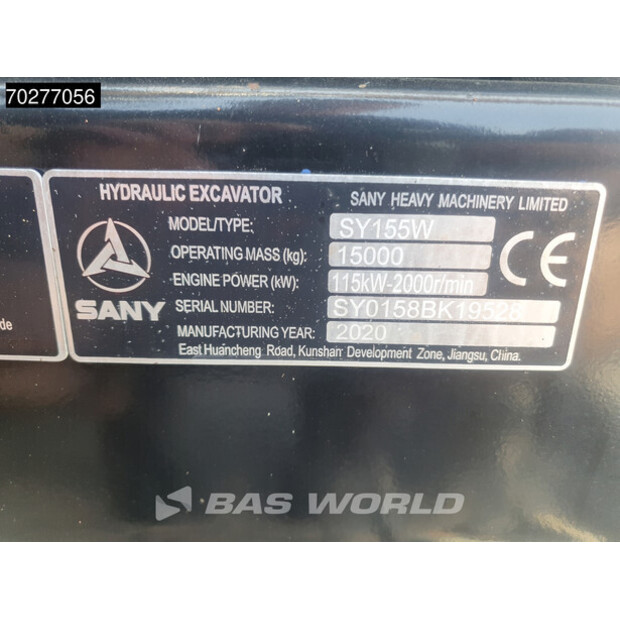 2020 Sany SY155W-41524349