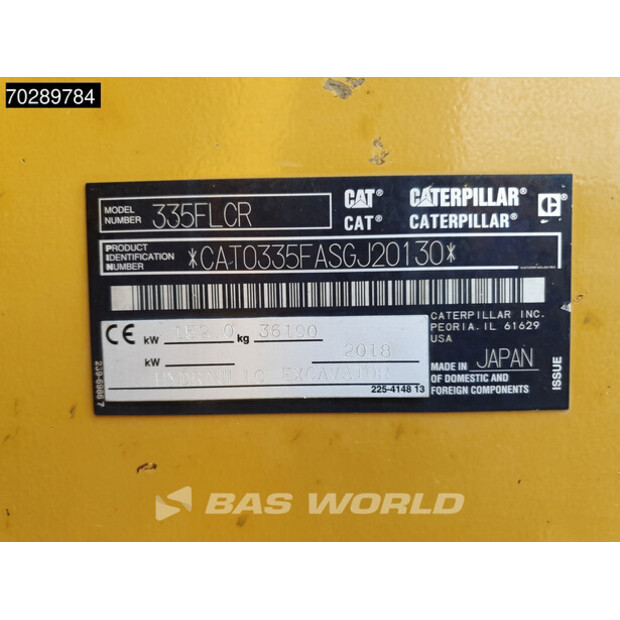 2018 Caterpillar 335F LCR-41524456