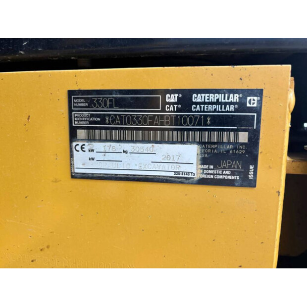 2017 Caterpillar 330FL-41538688