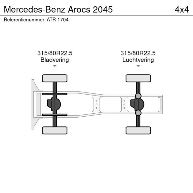 2021 مرسيدس بنز Arocs 2045-41542057