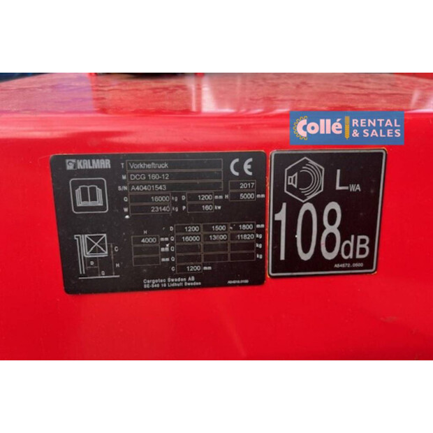 2017 KALMAR DCG 160-12-41542260