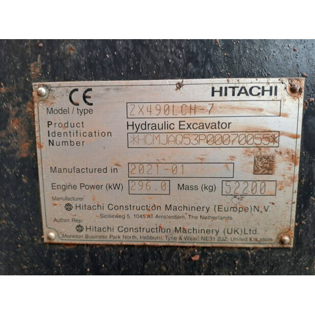 2021 Hitachi ZX490LCH-7-41542307