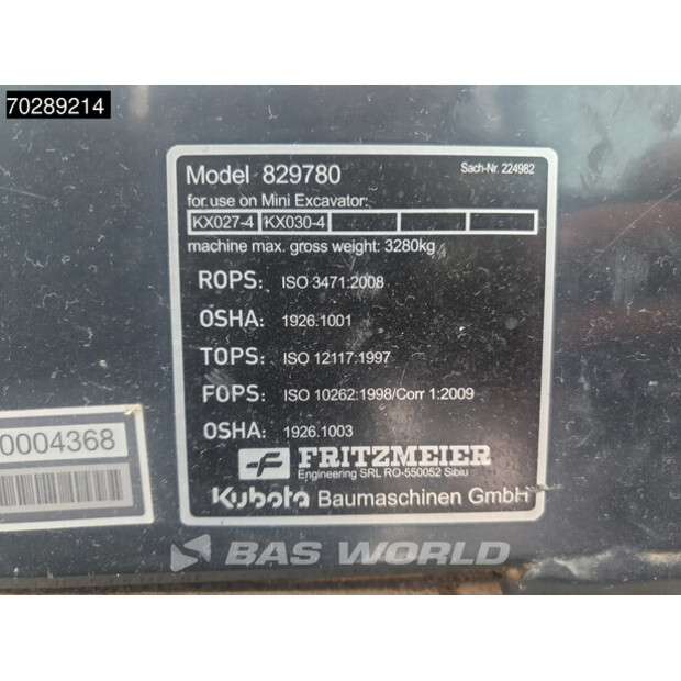 2019 KUBOTA KX027-4-41548092