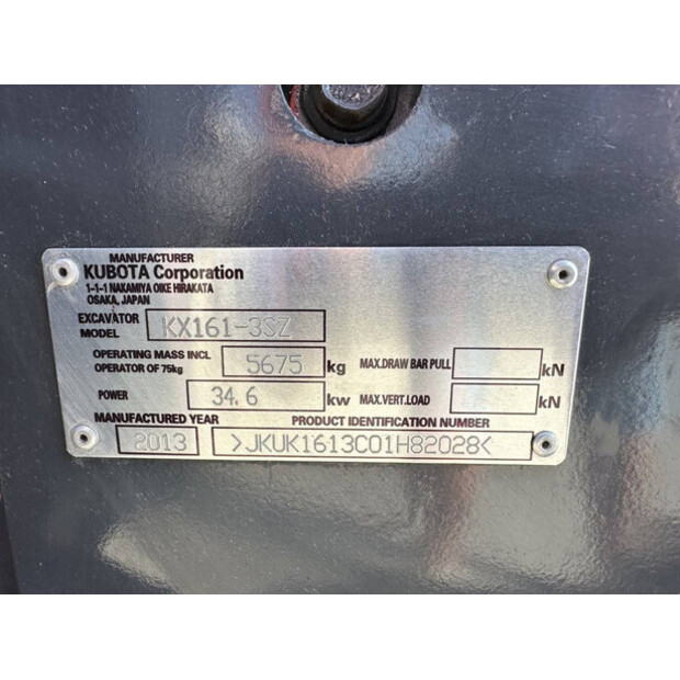 2013 KUBOTA KX161-3SZ-41549163