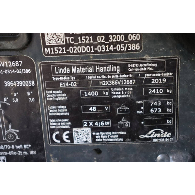 2019 Linde E14-02-41550815