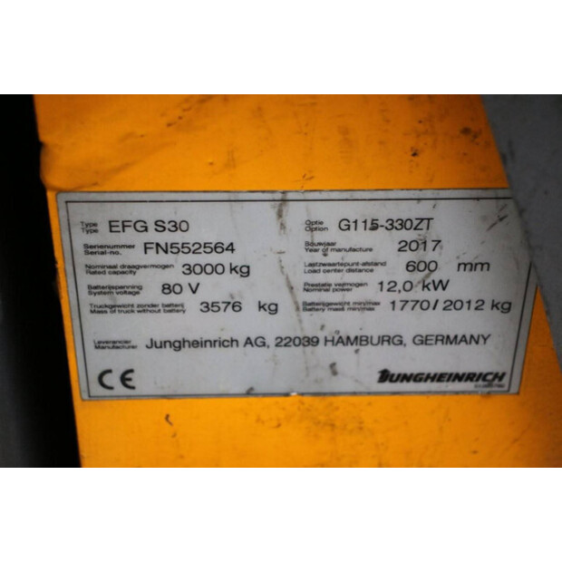 2017 Jungheinrich EFG S30-41551281