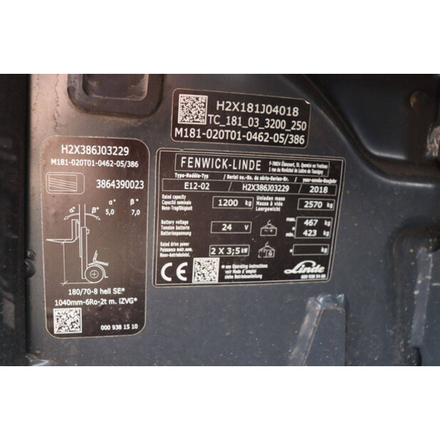 2018 Linde E12-02-41551621